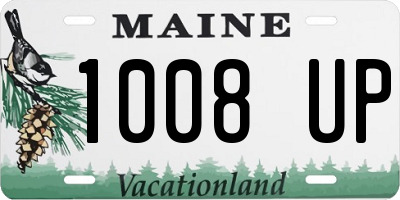 ME license plate 1008UP
