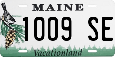 ME license plate 1009SE