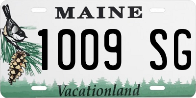 ME license plate 1009SG