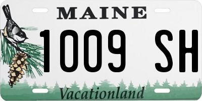ME license plate 1009SH