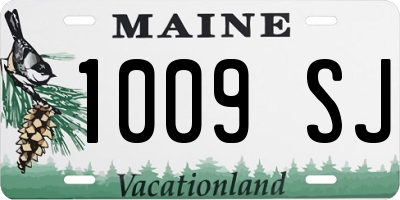 ME license plate 1009SJ