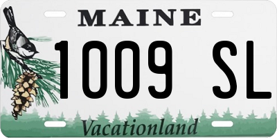 ME license plate 1009SL