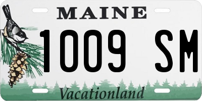 ME license plate 1009SM