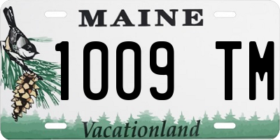ME license plate 1009TM