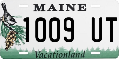 ME license plate 1009UT