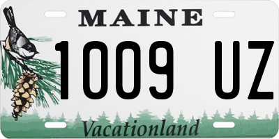 ME license plate 1009UZ