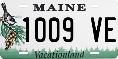 ME license plate 1009VE