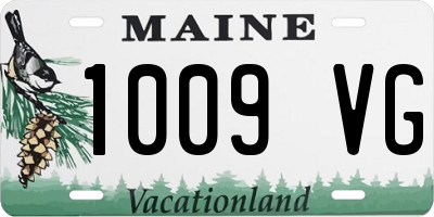 ME license plate 1009VG