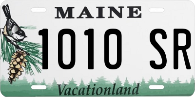 ME license plate 1010SR
