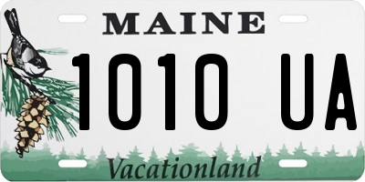 ME license plate 1010UA