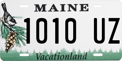 ME license plate 1010UZ