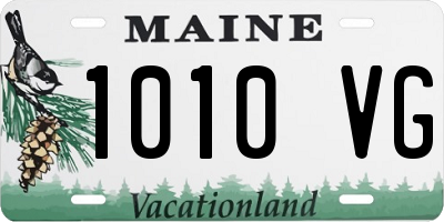 ME license plate 1010VG