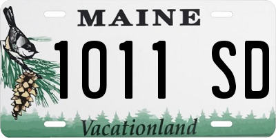 ME license plate 1011SD