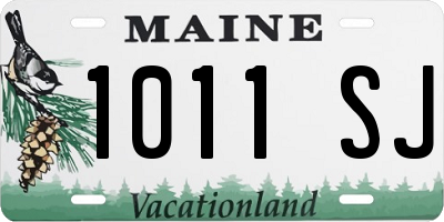 ME license plate 1011SJ