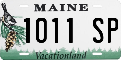 ME license plate 1011SP