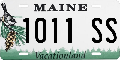 ME license plate 1011SS