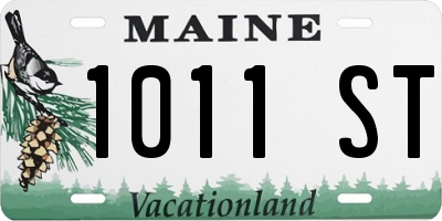 ME license plate 1011ST