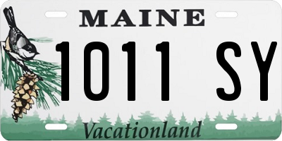 ME license plate 1011SY