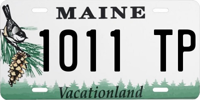 ME license plate 1011TP