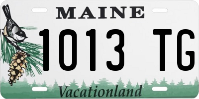 ME license plate 1013TG