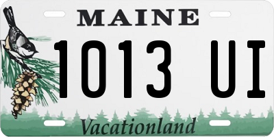 ME license plate 1013UI