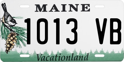 ME license plate 1013VB