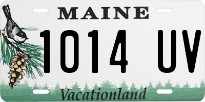 ME license plate 1014UV