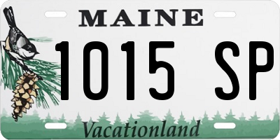 ME license plate 1015SP