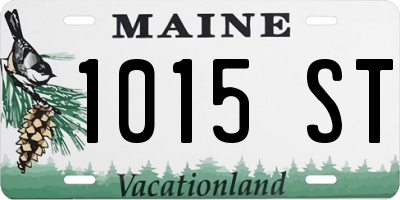 ME license plate 1015ST