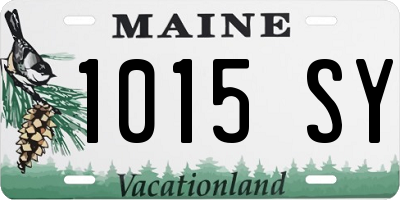 ME license plate 1015SY