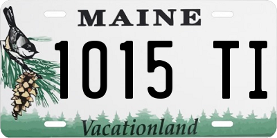 ME license plate 1015TI