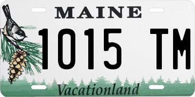 ME license plate 1015TM