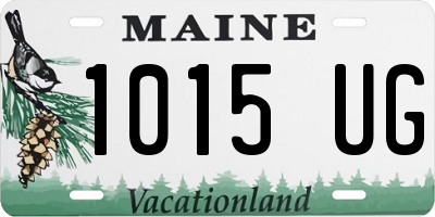 ME license plate 1015UG