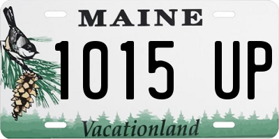 ME license plate 1015UP