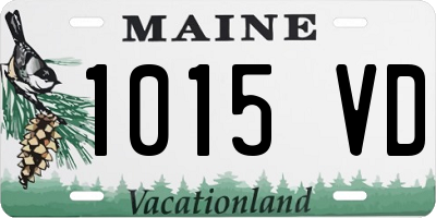 ME license plate 1015VD
