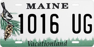 ME license plate 1016UG