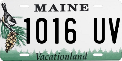 ME license plate 1016UV