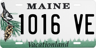 ME license plate 1016VE