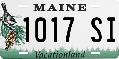 ME license plate 1017SI