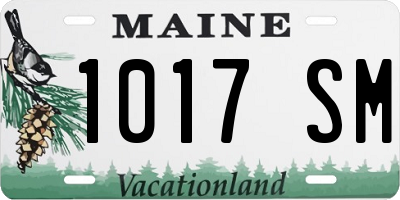 ME license plate 1017SM