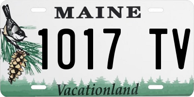 ME license plate 1017TV