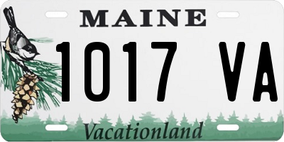 ME license plate 1017VA
