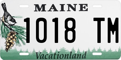 ME license plate 1018TM