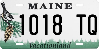 ME license plate 1018TQ