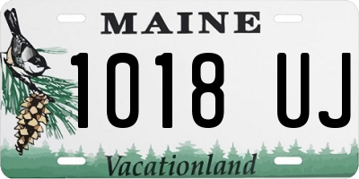 ME license plate 1018UJ