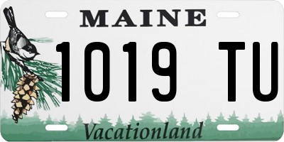 ME license plate 1019TU