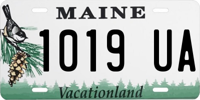 ME license plate 1019UA