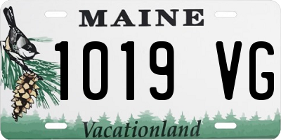 ME license plate 1019VG
