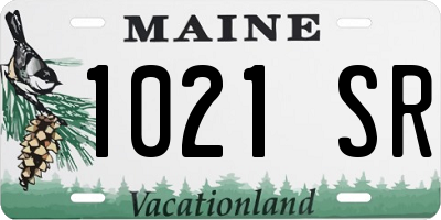 ME license plate 1021SR