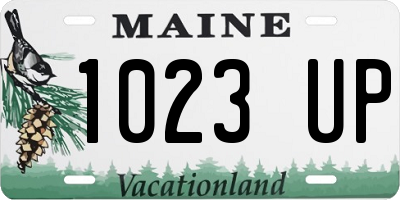 ME license plate 1023UP